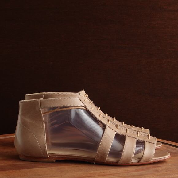 Wolverine Sandals Womens SZ 11B Brown Samantha Pleet Leather 1000 Mile Flat Boho - Picture 1 of 16